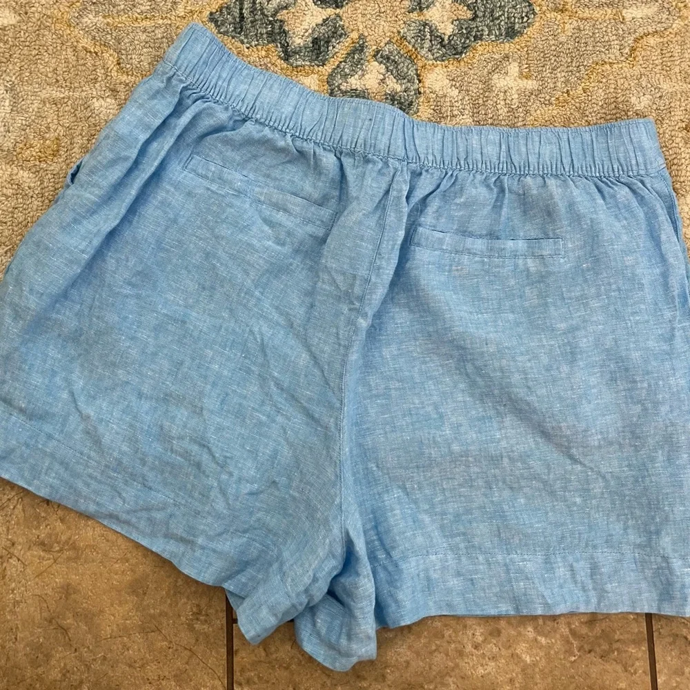 100% linen chambray shorts size extra large - Picture 4 of 8